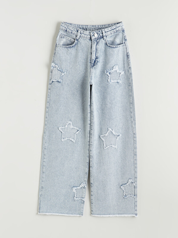 LCW Kids Wideleg Kız Çocuk Jean Pantolon