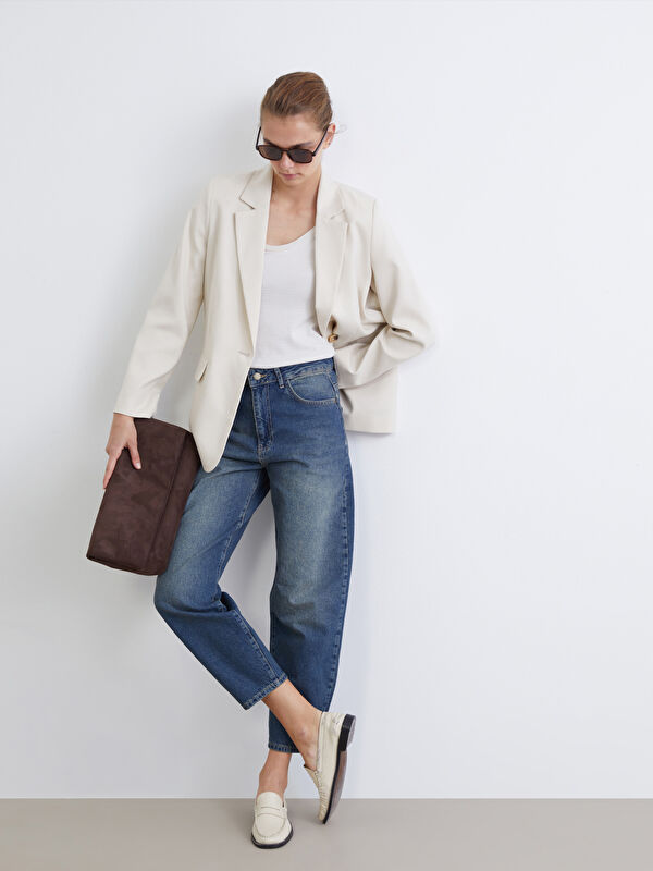 LCW Jeans Barrel Fit Kadın Jean Pantolon