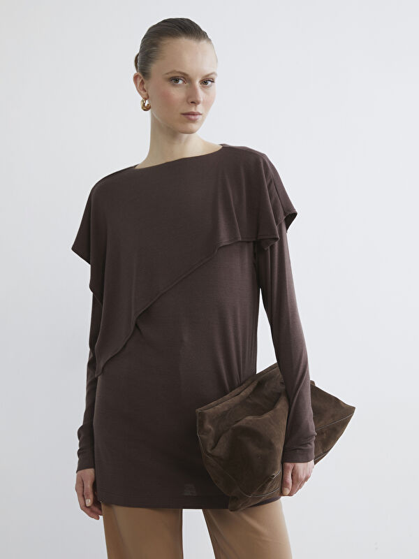 LCW EVERYDAY Bisiklet Yaka Oversize Kadın Tunik