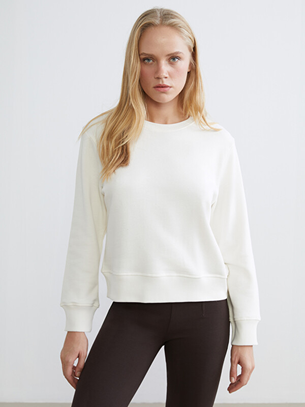 Natuvera Bisiklet Yaka Kadın Sweatshirt