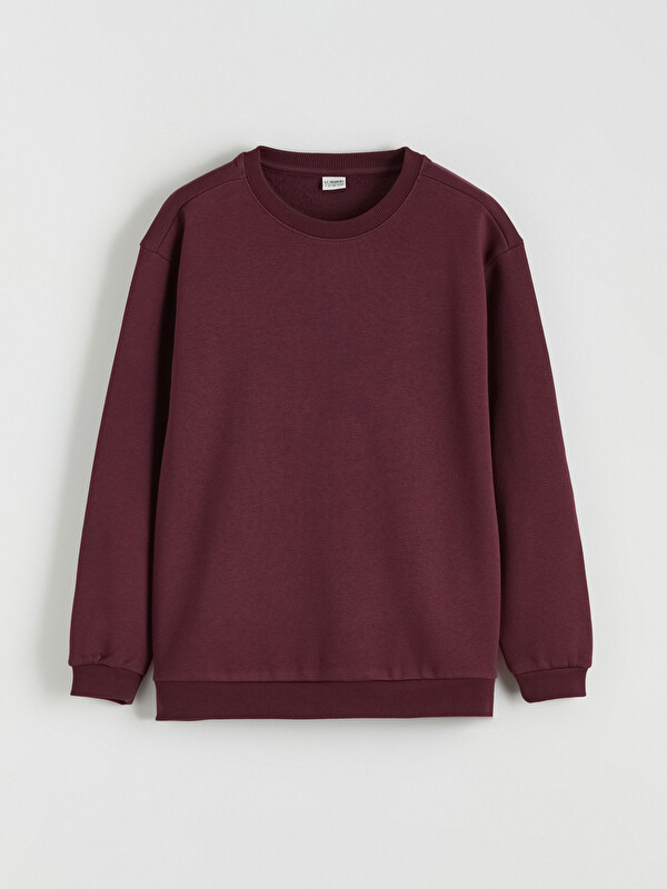 LCW Kids Bisiklet Yaka Erkek Çocuk Kalın Sweatshirt