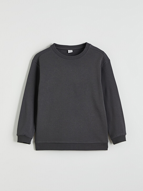 LCW Kids Bisiklet Yaka Erkek Çocuk Kalın Sweatshirt