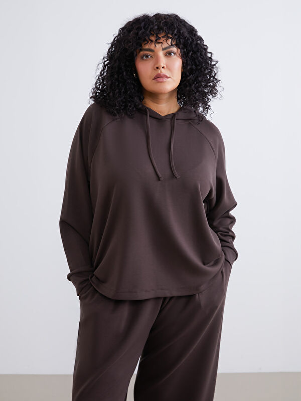 Soulife Büyük Beden Kadın Hoodie
