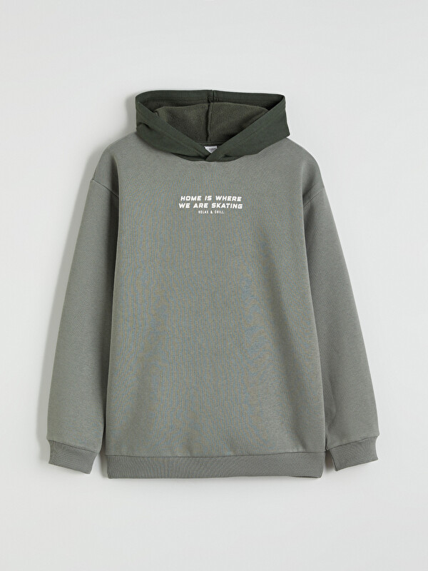 LCW Kids Baskılı Erkek Çocuk Kalın Sweatshirt