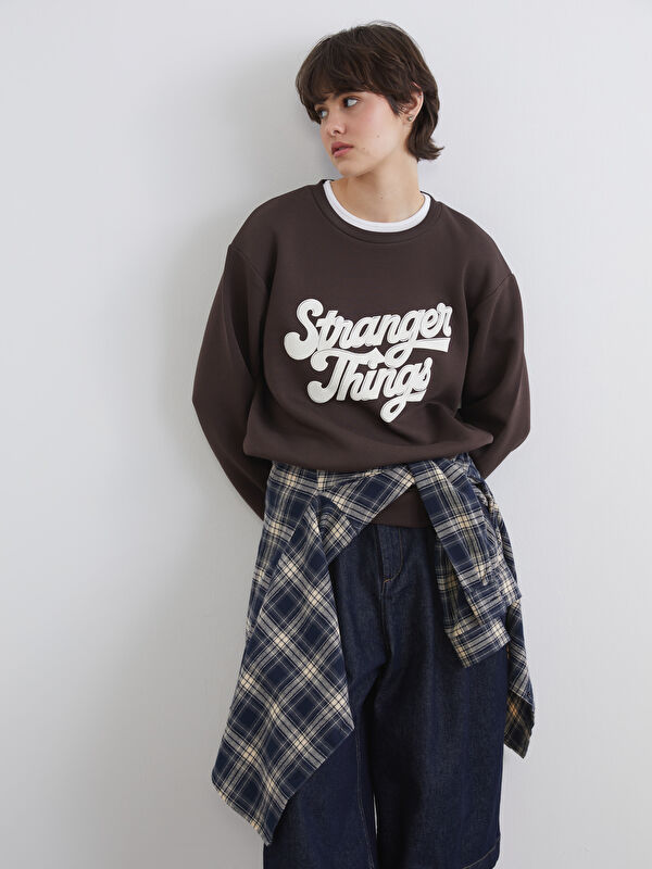 XSIDE Stranger Things Printed Women's Thick Sweatshirt
