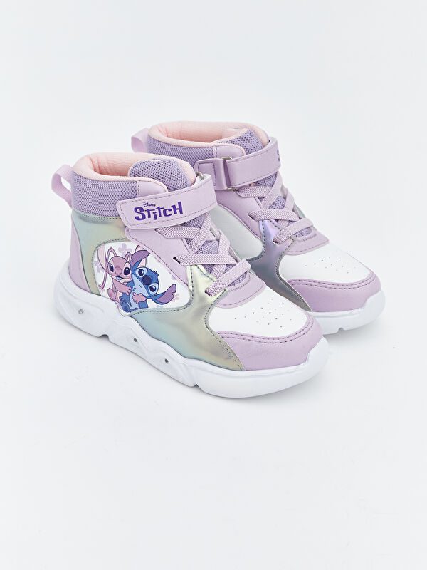 Lilo ve Stitch Baskılı Kız Bebek Spor Ayakkabı - Görsel 2