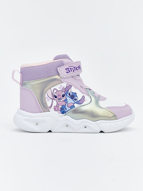 Lilo ve Stitch Baskılı Kız Bebek Spor Ayakkabı - Görsel 4