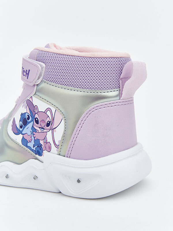 Lilo ve Stitch Baskılı Kız Bebek Spor Ayakkabı - Görsel 7