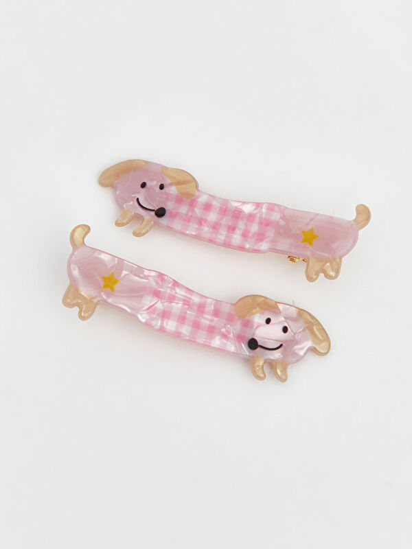 LCW JOY Animal Figured Girls' Hair Clip Set 2 Pack