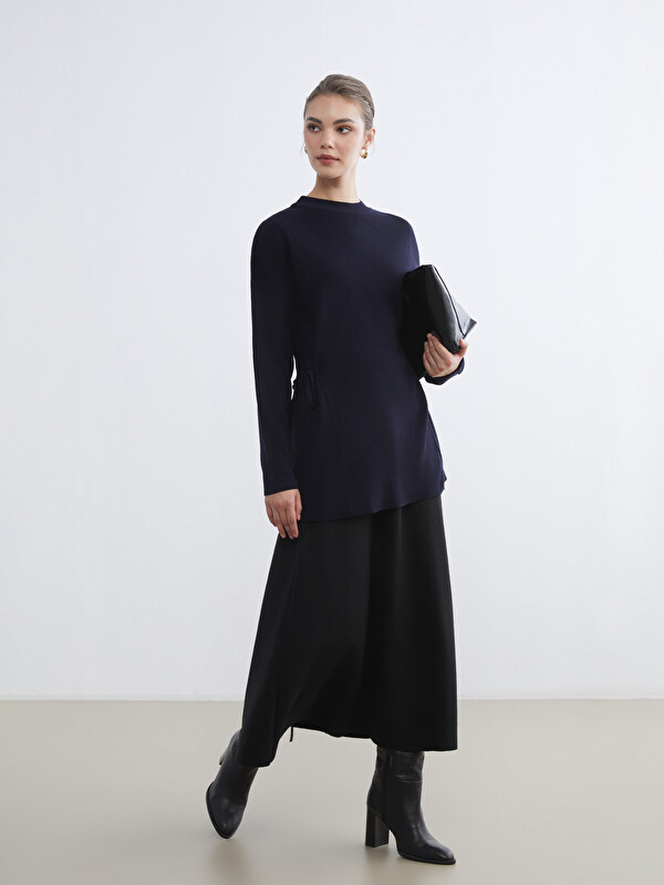 LCW Modest Beli Lastikli Kloş Etek