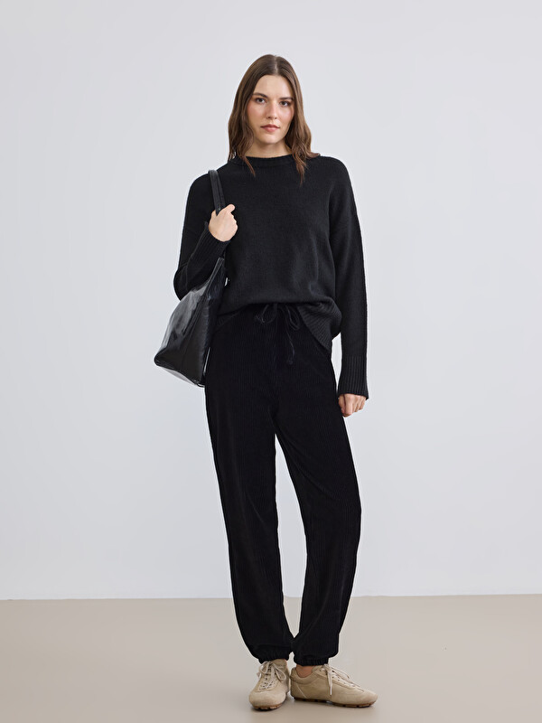 LCW EVERYDAY Kadın Kadife Jogger Eşofman Altı