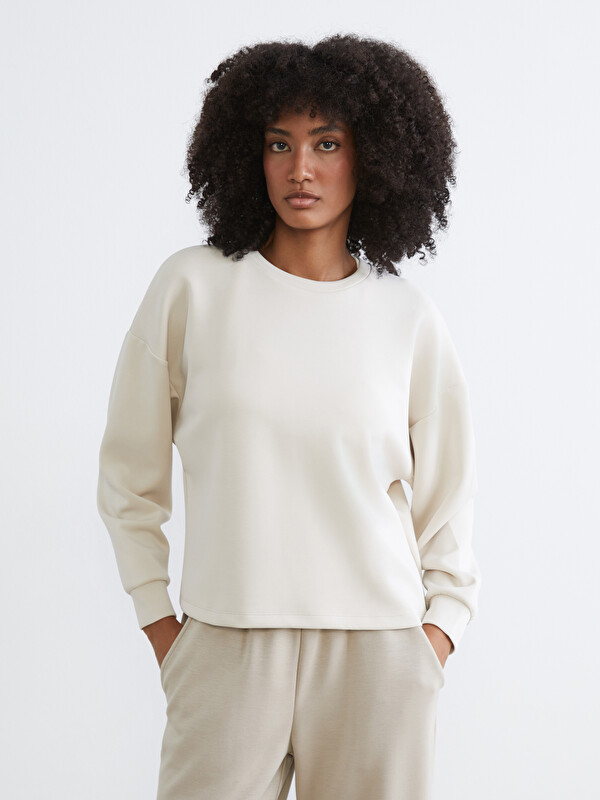 KOOR SPORT Bisiklet Yaka Soft Touch Kadın Sweatshirt