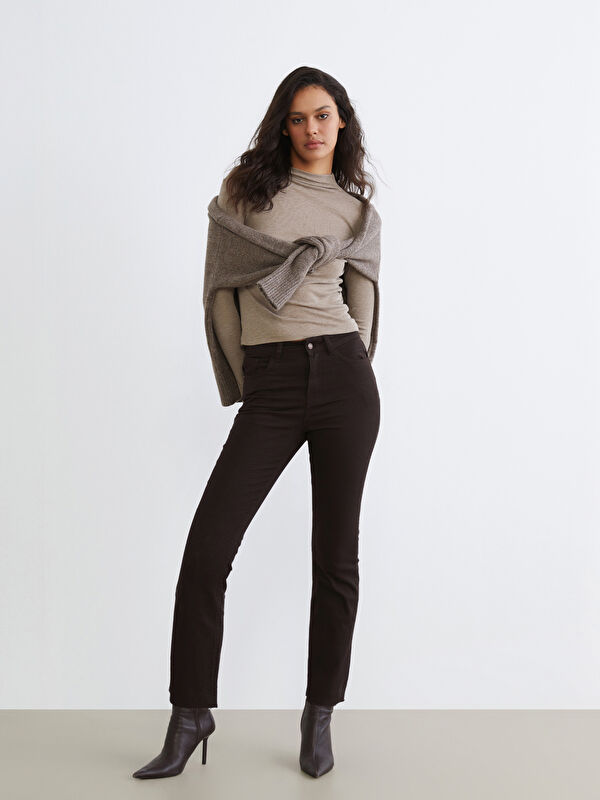 LCW Jeans Crop Flare Kadın Jean Pantolon