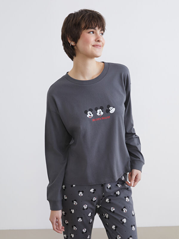LCW Young Mickey Mouse Baskılı Kadın Pijama Takım