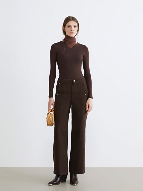 LCW Modest Wideleg Kadın Jean Pantolon