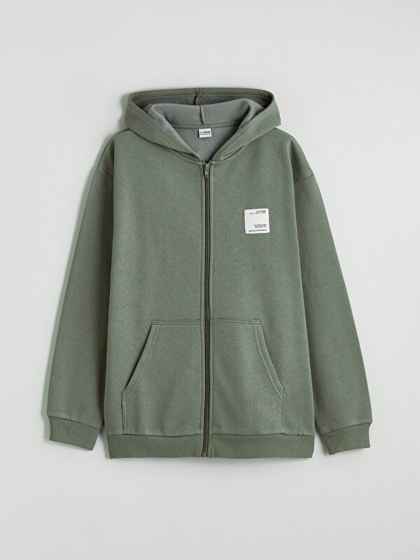 LCW Kids Hooded Boys' Thick Zip-Up Sweatshirt