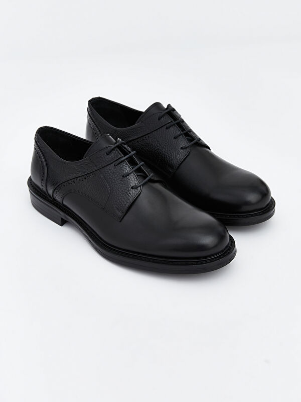 Bağcıklı Hakiki Deri Erkek Klasik Ayakkabı - Görsel 2