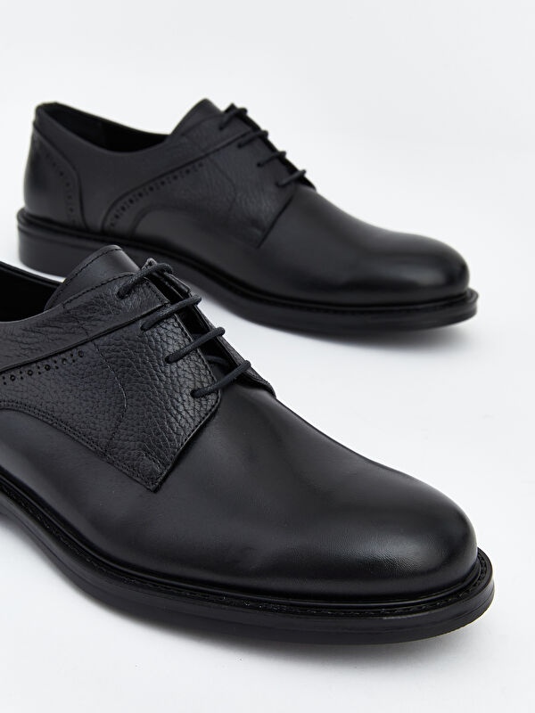 Bağcıklı Hakiki Deri Erkek Klasik Ayakkabı - Görsel 4