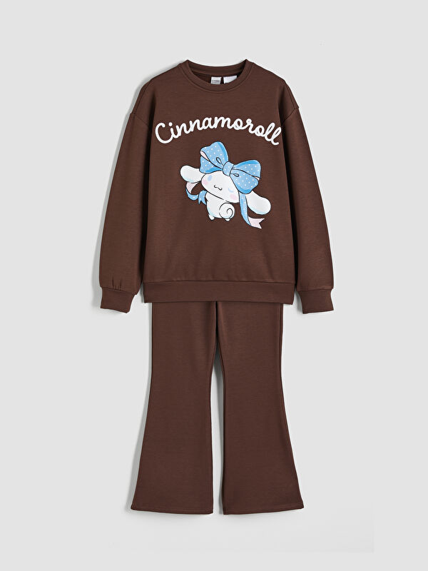 LCW Kids Cinnamoroll Baskılı Kız Çocuk Sweatshirt ve Tayt