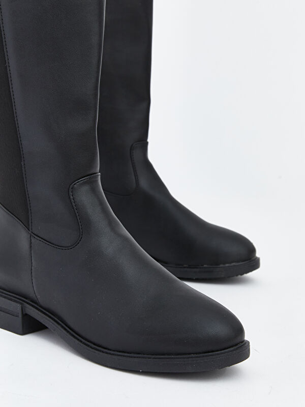 Lcw Steps Kahverengi Lcw Steps Deri Görünümlü Kadın Çizme