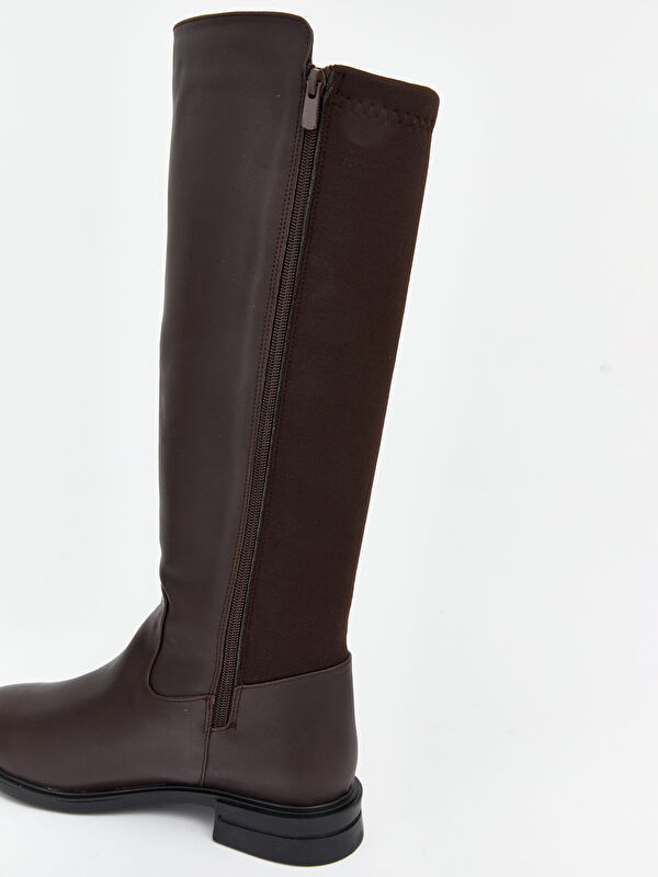 Lcw Steps Kahverengi Lcw Steps Deri Görünümlü Kadın Çizme