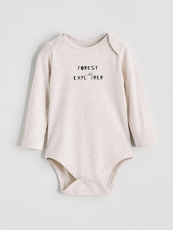 LCW baby Baskılı Erkek Bebek Çıtçıtlı Body