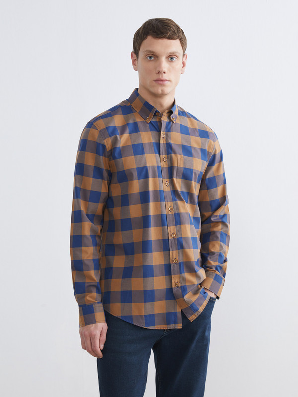 LCWAIKIKI Classic Regular Fit Plaid Poplin Men's Shirt