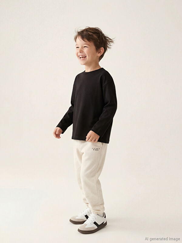 LCW Kids Beli Lastikli Erkek Çocuk Jogger Eşofman Alt 2'li