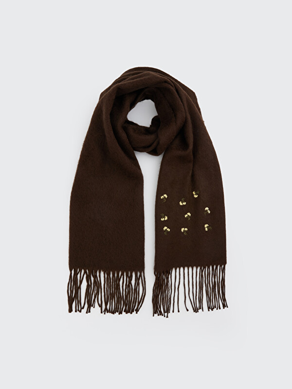 LCW ACCESSORIES Püsküllü Kadın Atkı