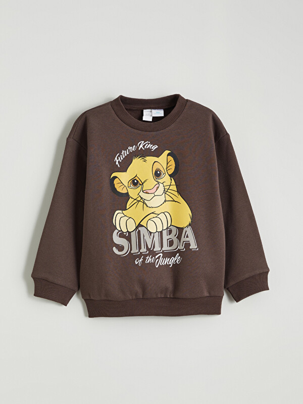 LCW Kids Aslan Kral Baskılı Erkek Çocuk Kalın Sweatshirt