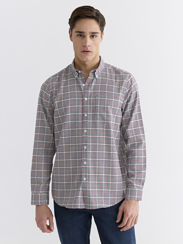 LCWAIKIKI Classic Regular Fit Ekose Erkek Gömlek