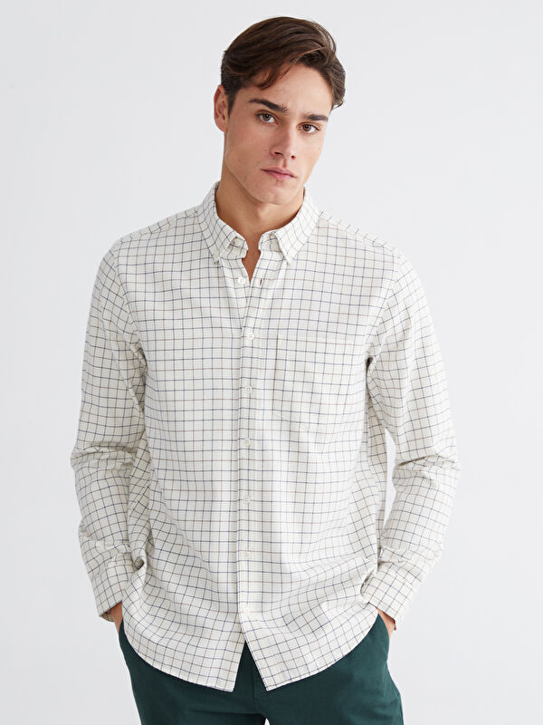 LCWAIKIKI Classic Regular Fit Ekose Erkek Gömlek