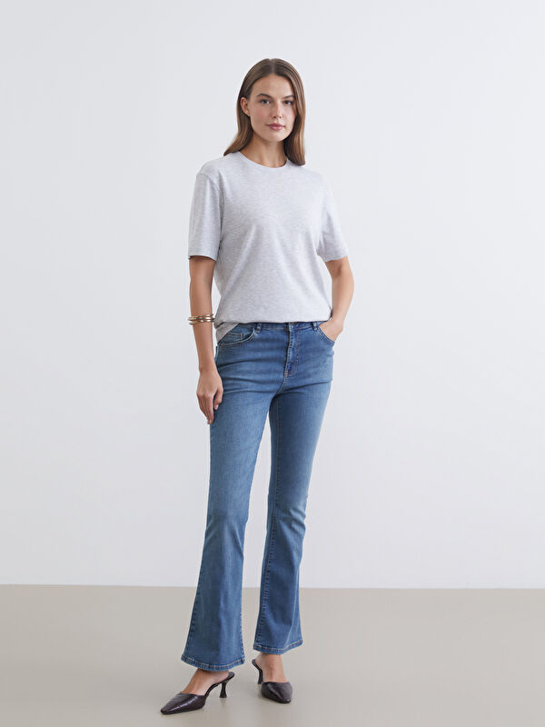 LCW Jeans Mars Flare Kadın Jean Pantolon