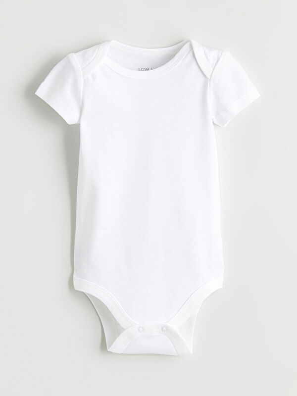 LCW baby Basic Unisex Bebek Çıtçıtlı Body
