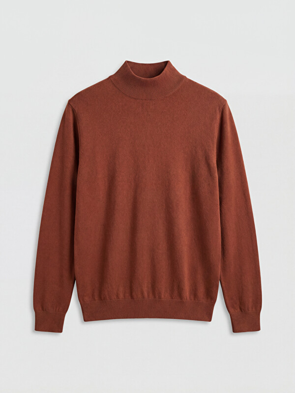 LCWAIKIKI Classic Men's Knitwear Sweater with Mock Turtleneck