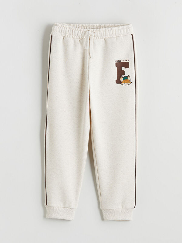 LCW Kids Printed Boys' Thick Jogger Sweatpants
