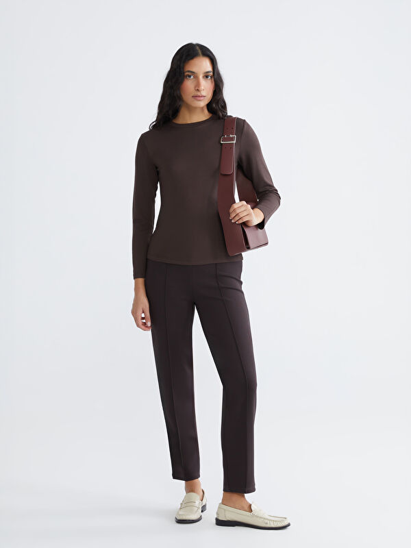 LCW Modest Dar Fit Kadın Pileli Pantolon