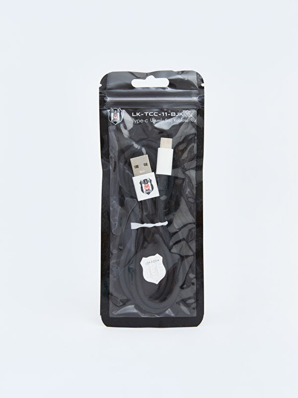 LCW JOY Beşiktaş Baskılı Usb Micro Usb Şarj Kablosu