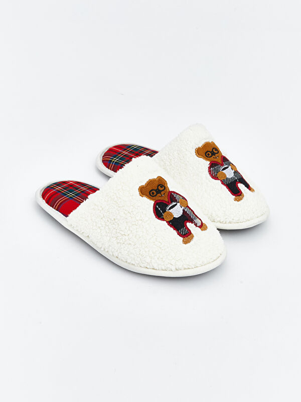 LCW STEPS Ayı Teddy Nakışlı Çocuk Ev Terliği