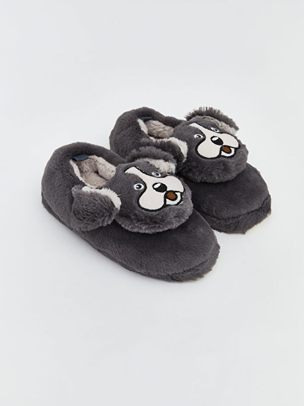 LCW STEPS Hayvan Figürlü Erkek Bebek Pelüş Panduf