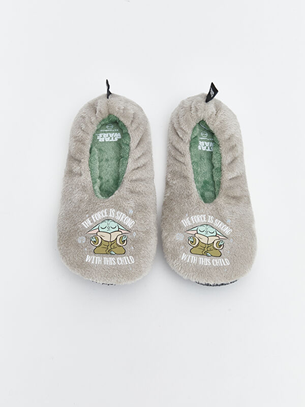 Star Wars Baskılı Erkek Çocuk Ev Ayakkabısı - Görsel 4