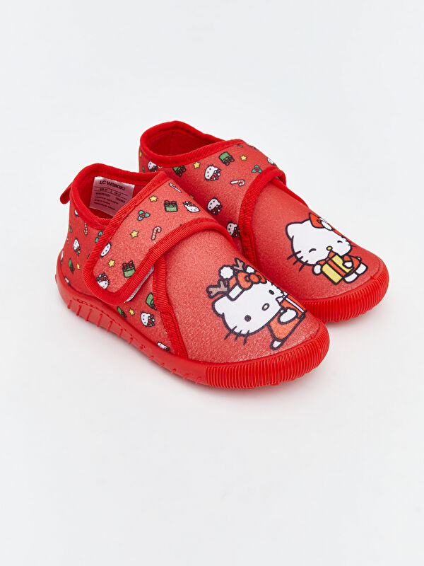 LCW STEPS Hello Kitty Baskılı Kız Bebek Panduf