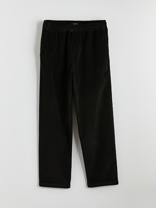 XSIDE Relaxed-Fit Velvet Trousers - W5OF43Z8-RQL - LC Waikiki