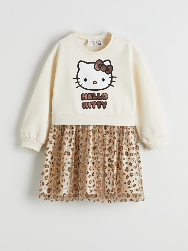 LCW Kids Hello Kitty Printed Girls' Dress