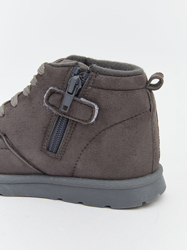 Lcw Steps Antrasit Lcw Steps Süet Görünümlü Erkek Çocuk Bot