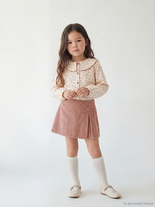 LCW Kids Bebe Yaka Kız Çocuk 3'lü Takım