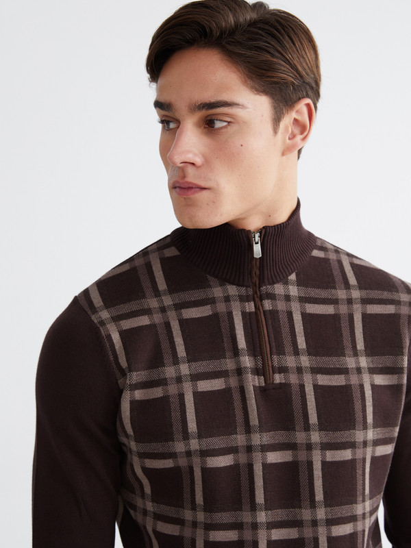 LCWAIKIKI Classic Funnel Neck Men's Knitwear Sweater