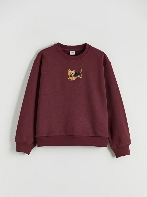 LCW Kids Nakışlı Kız Çocuk Kalın Sweatshirt 2'li