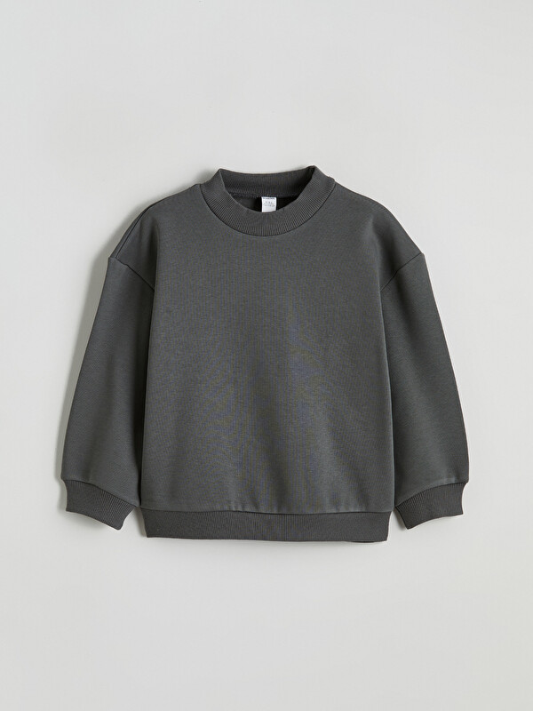 LCW Kids Bisiklet Yaka Erkek Çocuk Kalın Sweatshirt