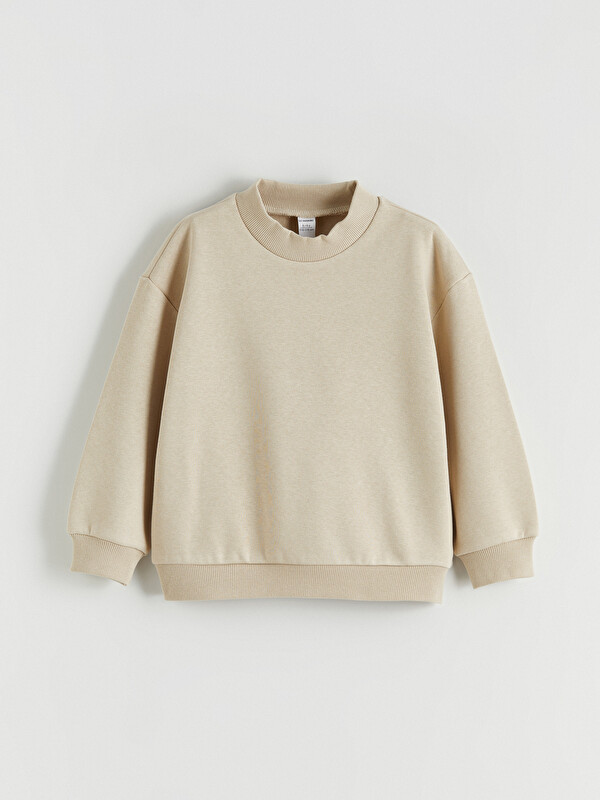 LCW Kids Bisiklet Yaka Erkek Çocuk Kalın Sweatshirt